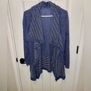 Blue Patterned Women's Sweater